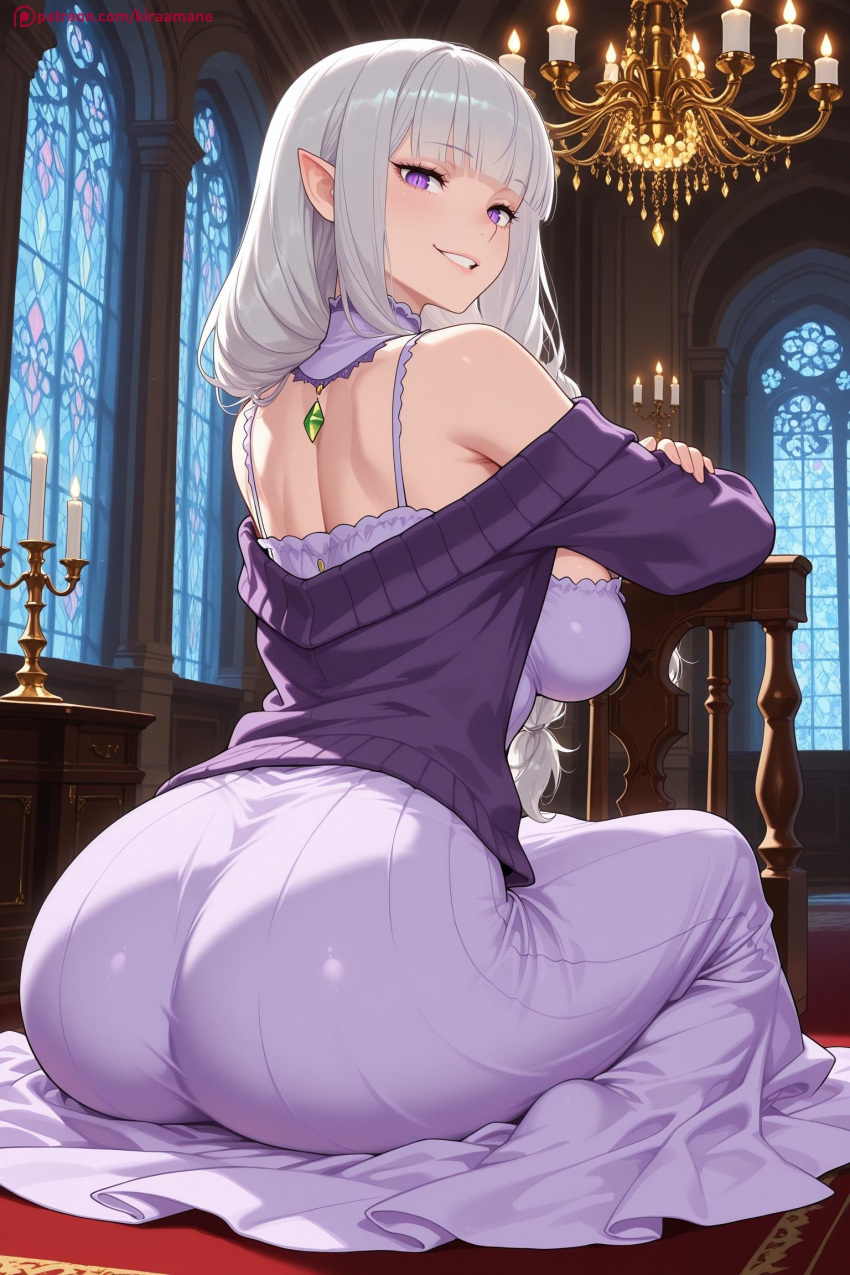 Emilia (Re:Zero) Rule 34 Image