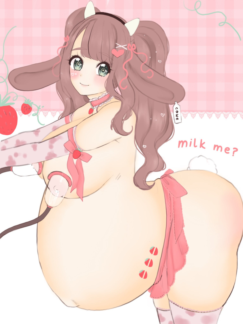 1girls breasts female female_only huge_belly huge_breasts hyper_belly hyper_pregnancy looking_at_viewer pregnant purinpaw ready_to_pop text