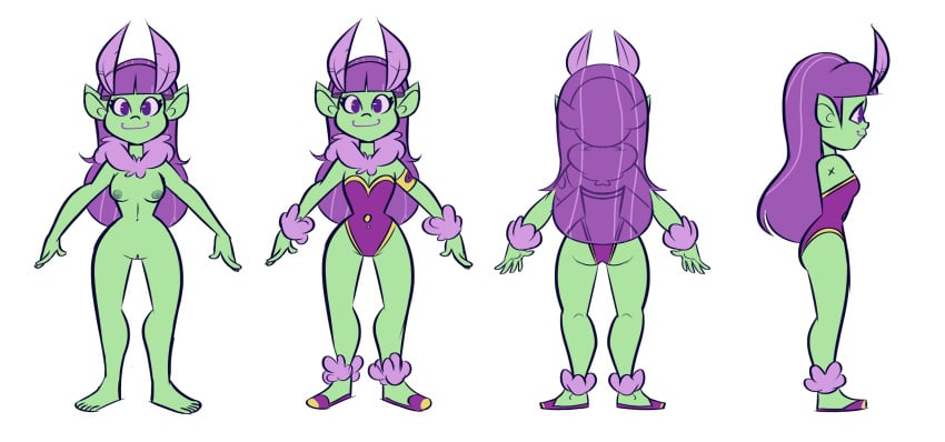 1girls alien alien_girl antennae breasts character_sheet female fluff green_skin larvia_mittrei latby lookatthatbuttyo model_sheet naked naked_female nipples nude nude_female perpetual_son purple_antennae purple_eyes purple_fluff purple_hair purple_outfit purple_slipper purple_slippers pussy slim2k6 solo solo_female solo_focus