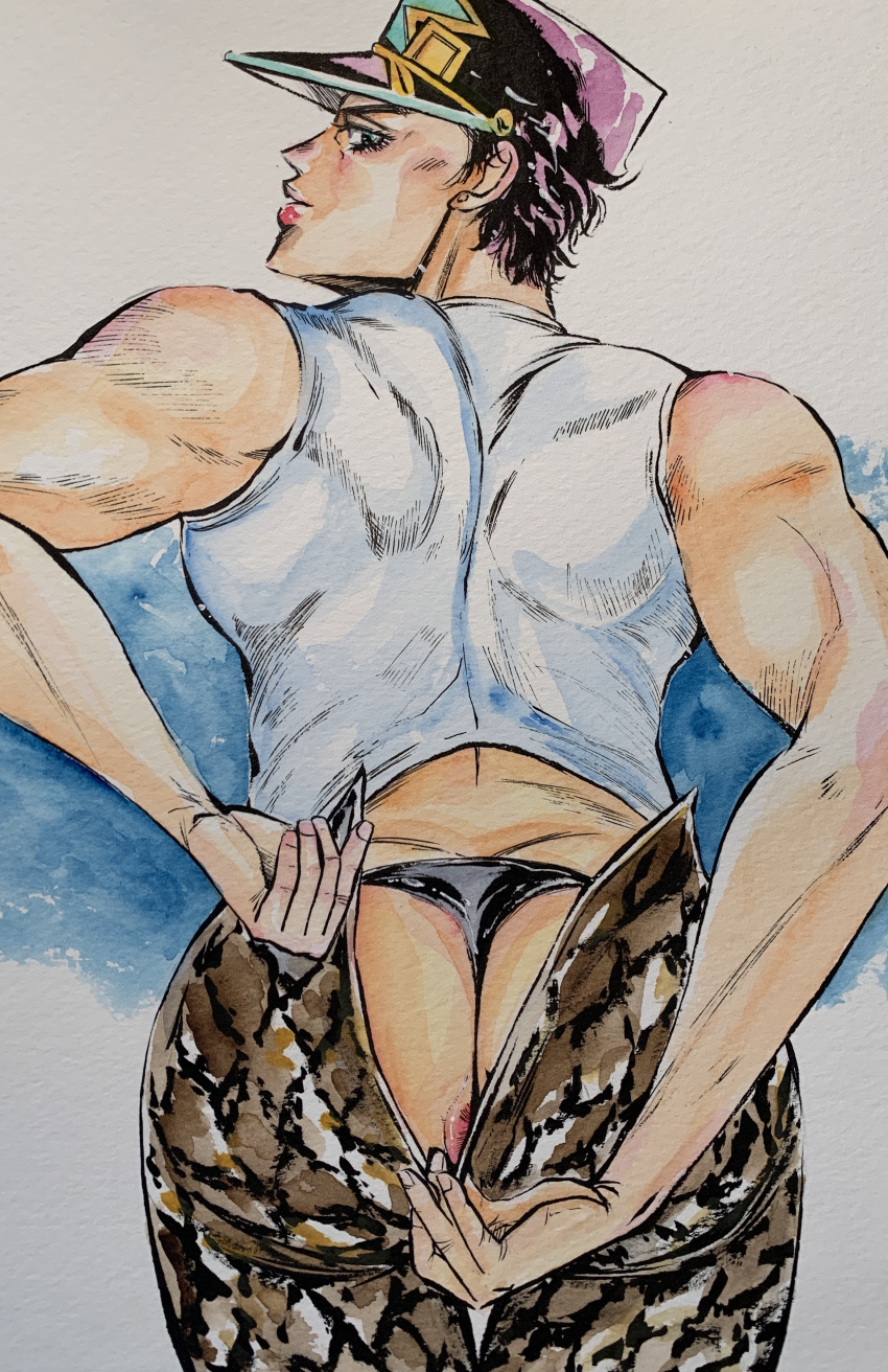 Jotaro Kujo (Jojo'S Bizarre Adventure) Rule 34 Image