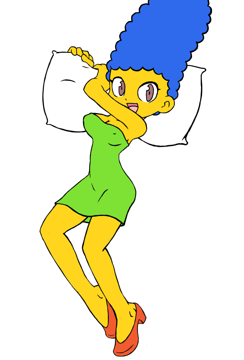 (original_artist_tbd) dress female marge_simpson sallyx the_simpsons transparent_background