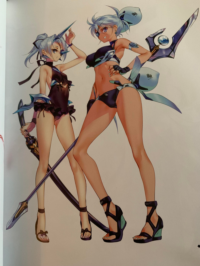 concept_art official_art praxis_(xenoblade) tagme theory_(xenoblade) wedge_heels xenoblade_chronicles_2