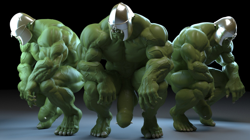 3boys 3d ampallang_piercing balls ballsack beefy dangling_testicles erection foreskin foreskin_folds green_skin helmet humanoid humanoid_penis hyper_penis intact koyima low_hanging_balls male male_only muscular_male nose_piercing nose_ring nude_male orc orc_male penis penis_piercing retracted_foreskin scrotum septum_piercing smooth_skinned_male squatting testicles tusks uncut veiny_muscles veiny_penis