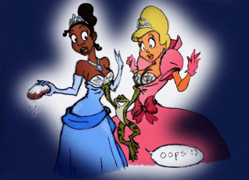 bra charlotte_la_bouff clothing disney disney_princess dress female human male prince_naveen straight the_princess_and_the_frog tiana