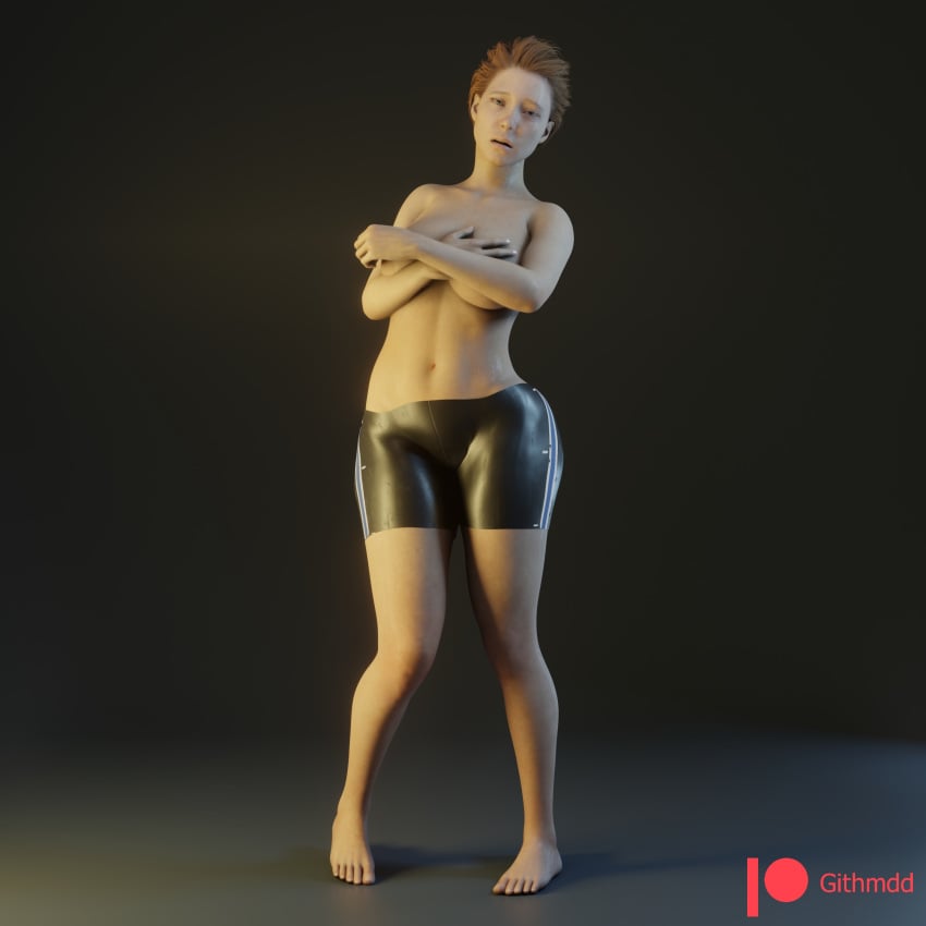 1girls 3d bike_shorts death_stranding fragile_(death_stranding) game_cg gamer_girl githmdd lea_seydoux patreon patreon_exclusive patreon_username