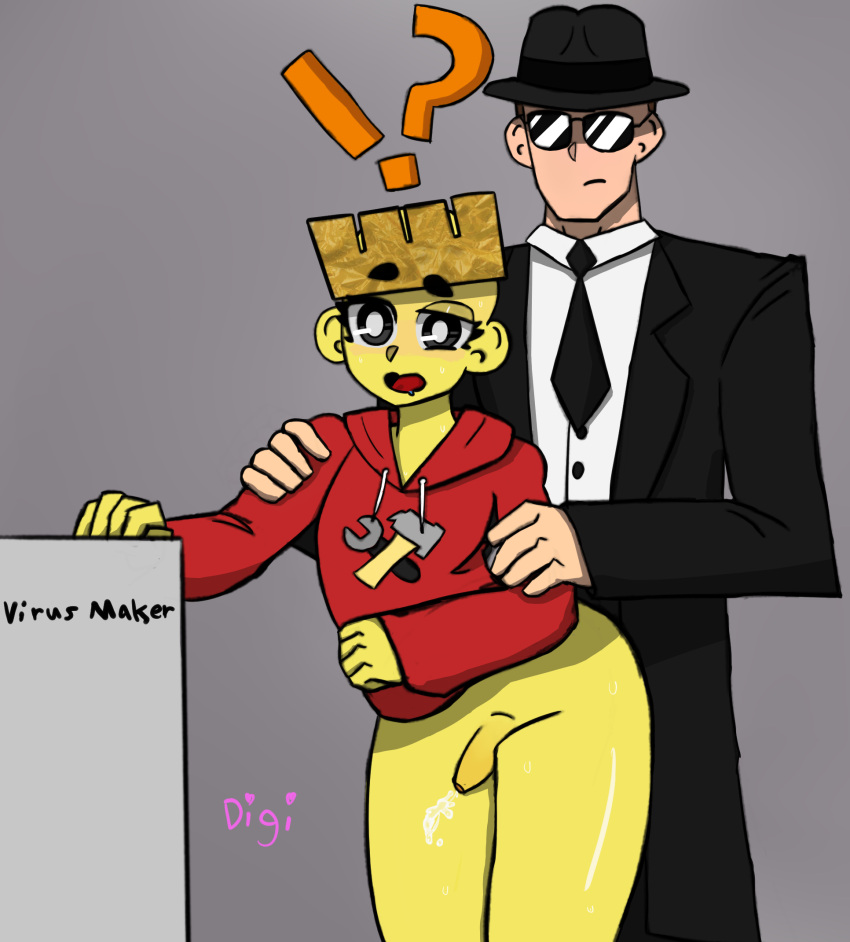 !? 2boys artist_name crown cum digi_(artist) femboy gay kaiser_fungus penis roblox roblox_avatar robotic_developer sex small_penis sunglasses tagme yaoi