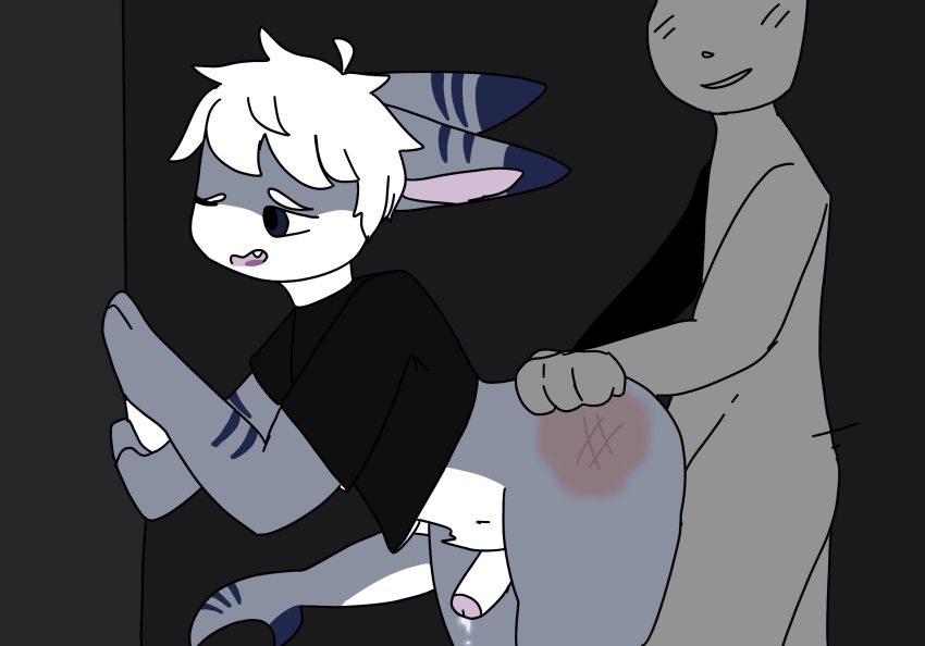 2boys 7n7o against_wall anal anal_sex anon anthro cum cum_drip cum_while_penetrated furry gay male penis roblox roblox_avatar robloxian self_upload shark shark404 small_penis tagme