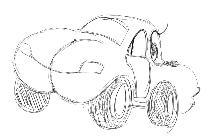 1girls anthro ass big_ass big_butt black_and_white car cars_(film) disney eyelashes female female_only huge_ass huge_butt large_ass living_car living_machine living_vehicle looking_at_viewer looking_back machine monochrome not_furry pixar rough_sketch sally_carrera solo solo_female sssonic2 vehicle windshield_eyes