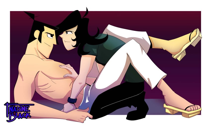 2boys cartoon_network cartoony couple crack_pairing crack_ship cracker_(artist) cracks crossover daddy daddy_kink gay gay_domination lance_lunis male male/male male_only muscles muscular nadine_black samurai_jack samurai_jack_(character) seduction seductive seductive_eyes seductive_look shippo_(artist) slasher sugar_daddy sym-bionic_titan yaoi