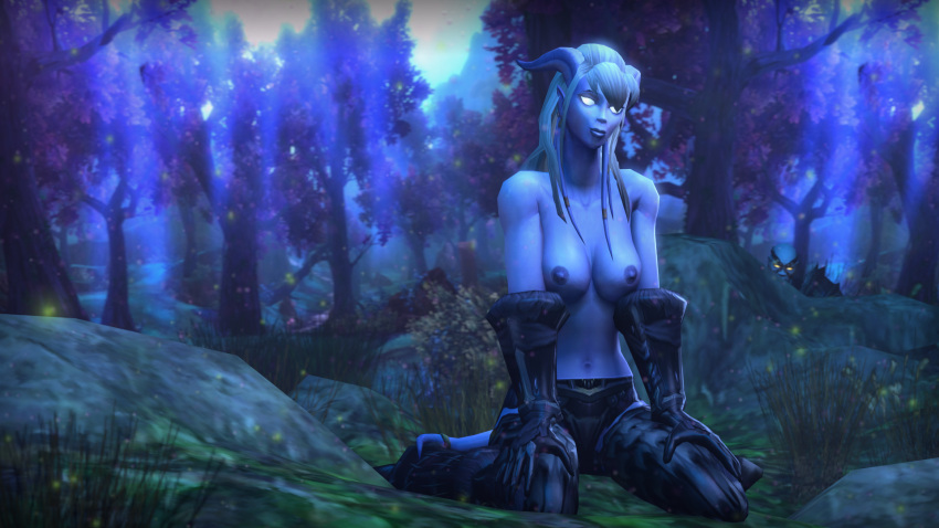 3d draenei female horns medium_breasts svayaa thegworks world_of_warcraft wow