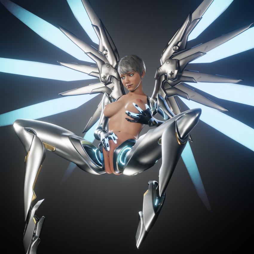 3d amputee android areolae avstral blender breast_grab breasts detroit:_become_human erect_nipples female female_only floating_limbs glowing_eyes gynoid kara_(detroit:_become_human) masturbation mechanical_wings nipples nude presenting_pussy pussy quadruple_amputee robot_girl robotic_legs robotic_limbs seductive_look solo spread_legs wings