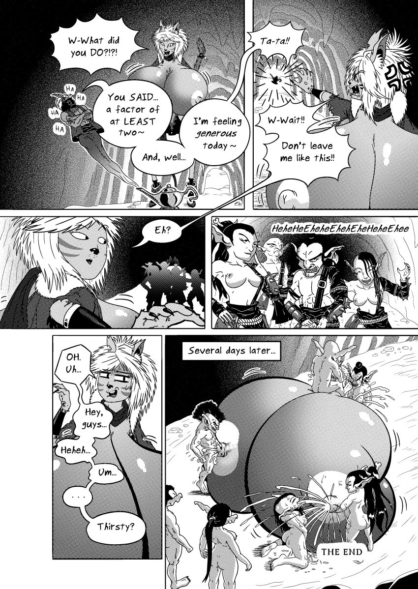 absurd_res anthro beard big_breasts bodily_fluids breast_expansion breast_grab breast_squish breasts cam'wethrin catfolk clothing comic cum cum_inside dachimotsu djinni_(species) dungeons_and_dragons ejaculation excessive_lactation expansion exposed_breasts facial_hair felid female female/female forced gangbang gangrape genie genital_fluids genitals goblin group group_sex hand_on_breast hasbro headgear headwear hi_res huge_breasts humanoid hyper hyper_breasts lactating long_ears magic_lamp male male/female mammal manga milk monochrome nipple_fetish nipple_penetration nipple_play nipples nude orgy pathfinder penetration penis rape religious_clothing religious_headwear sex squish tabaxi turban vaginal_penetration wizards_of_the_coast