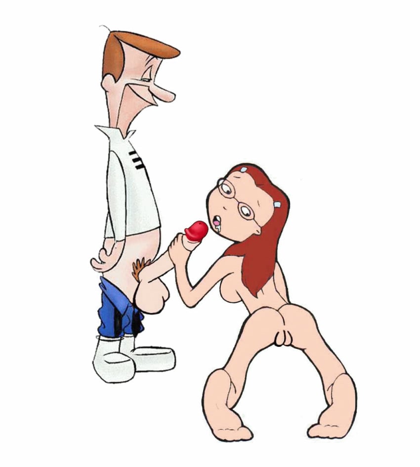 animated crossover disney george_jetson hanna-barbera helix jab penis pussy testicles the_jetsons the_weekenders tish_katsufrakis what white_background