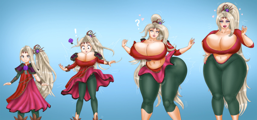 1girls age_progression aged_up alternate_breast_size ass ass_expansion bimbo bimbofication brainwashing breast_expansion breasts bursting_breasts cleavage female female_only huge_ass huge_breasts kid_icarus kid_icarus_uprising mature_female milf nintendo saturnxart solo solo_female thick_thighs transformation viridi wide_hips