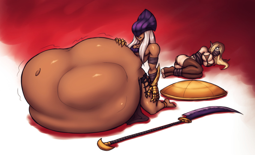 dark_skinned_male egyptian femboy hyper_belly male male_pred roboy_thor thorstone vore