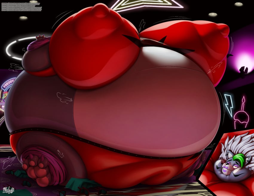 2023 air_inflation animatronic areola areola_expansion armwear belly belly_expansion belly_inflation big_areola big_belly big_breasts big_feet big_pussy body_inflation bottomwear breast_expansion breasts camel_toe canid canine canis claws close-up clothing colored crop_top destruction detailed digital_media_(artwork) ear_piercing expansion exposed_belly eyeshadow feet feet_expansion female five_nights_at_freddy's five_nights_at_freddy's:_security_breach genital_expansion genitals green_highlights grey_body grey_hair hair hi_res highlights_(coloring) hotpants huge_areola huge_breasts huge_cheeks huge_feet hyper hyper_areola hyper_belly hyper_breasts hyper_feet hyper_genitalia hyper_inflation hyper_nipples hyper_pussy immobile inflation inflation_fetish legwear lips lipstick looking_pleasured machine makeup mammal milkybody morbidly_obese_female motion_lines nipple_expansion nipple_outline nipples piercing puffed_cheeks purple_armwear purple_clothing purple_eyeshadow purple_legwear purple_lips purple_lipstick pussy pussy_expansion red_clothing red_crop_top red_hotpants robot roxanne_wolf_(fnaf) scottgames shaded sharp_teeth shirt shorts signature smile solo spherical_inflation steel_wool_studios sunken_head sunken_limbs swelling teeth text tight_clothing toe_claws topwear url white_belly wolf yellow_eyes