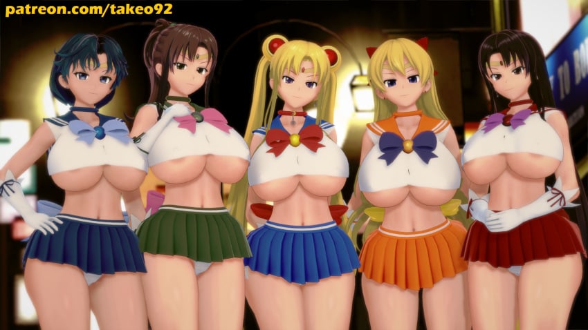 3d 5girls ami_mizuno bangs big_ass big_breasts bishoujo_senshi_sailor_moon black_hair blonde_hair blue_eyes blue_hair bow brown_eyes brown_hair choker city cityscape cleavage clothing crop_top curvaceous curvy diadem earrings erect_nipples erect_nipples_under_clothes female_focus female_only gloves green_eyes hand_on_ass hand_on_hip hourglass_figure huge_ass huge_breasts koikatsu large_ass large_breasts long_hair looking_at_viewer makoto_kino minako_aino miniskirt night nipples_visible_through_clothing panties patreon pinup ponytail rei_hino revealing_clothes ribbon sailor_collar sailor_jupiter sailor_mars sailor_mercury sailor_moon sailor_senshi_uniform sailor_uniform sailor_venus seifuku short_hair skirt smile standing takeo92 text thick_thighs tight_clothing twintails underboob upskirt usagi_tsukino very_long_hair voluptuous wide_hips