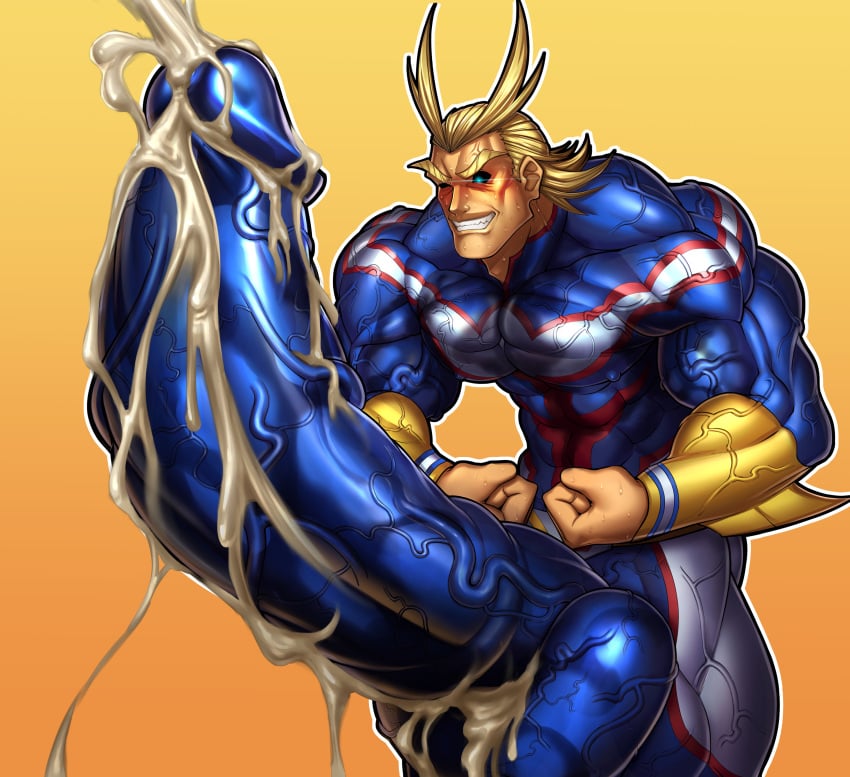 abs all_might bara biceps blonde_hair bodybuilder censor_bar censored censored_penis cum cum_on_body cum_on_lower_body cum_on_muscles cum_on_penis cum_on_self cum_on_upper_body cumming cumshot energy_camdy excessive_cum flexing hyper hyper_balls hyper_cum hyper_genitalia hyper_muscles hyper_penis hyper_testicles male male_focus male_only masturbating masturbation muscle muscles muscular muscular_arms muscular_ass muscular_back muscular_legs muscular_male muscular_thighs my_hero_academia nipples pecs pointless_censoring tight_clothing toshinori_yagi veins veiny_muscles veiny_penis 種