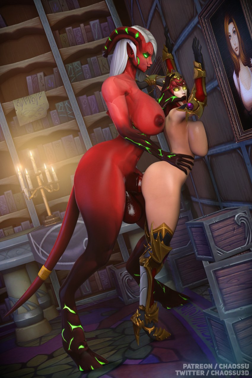 3d against_wall alexstrasza animal_genitalia_on_humanoid big_ass blizzard_entertainment blood_elf breast_press chaossu3d dragon dragonflight elf eredar eredar_futa female finger_in_mouth futa_on_female futanari green_eyes high_heel_boots high_heels horns horsecock horsecock_futanari horsecock_on_humanoid hourglass_figure huge_ass milf red_skin side_view tongue_out warcraft world_of_warcraft yellow_eyes