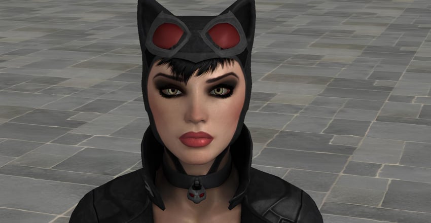 3d alstair2 batman:_arkham_city batman_(series) catwoman catwoman_(arkham) catwoman_(arkham_city) comic comic_page cuntbusting dc dc_comics low_blow pov pov_crotch selina_kyle