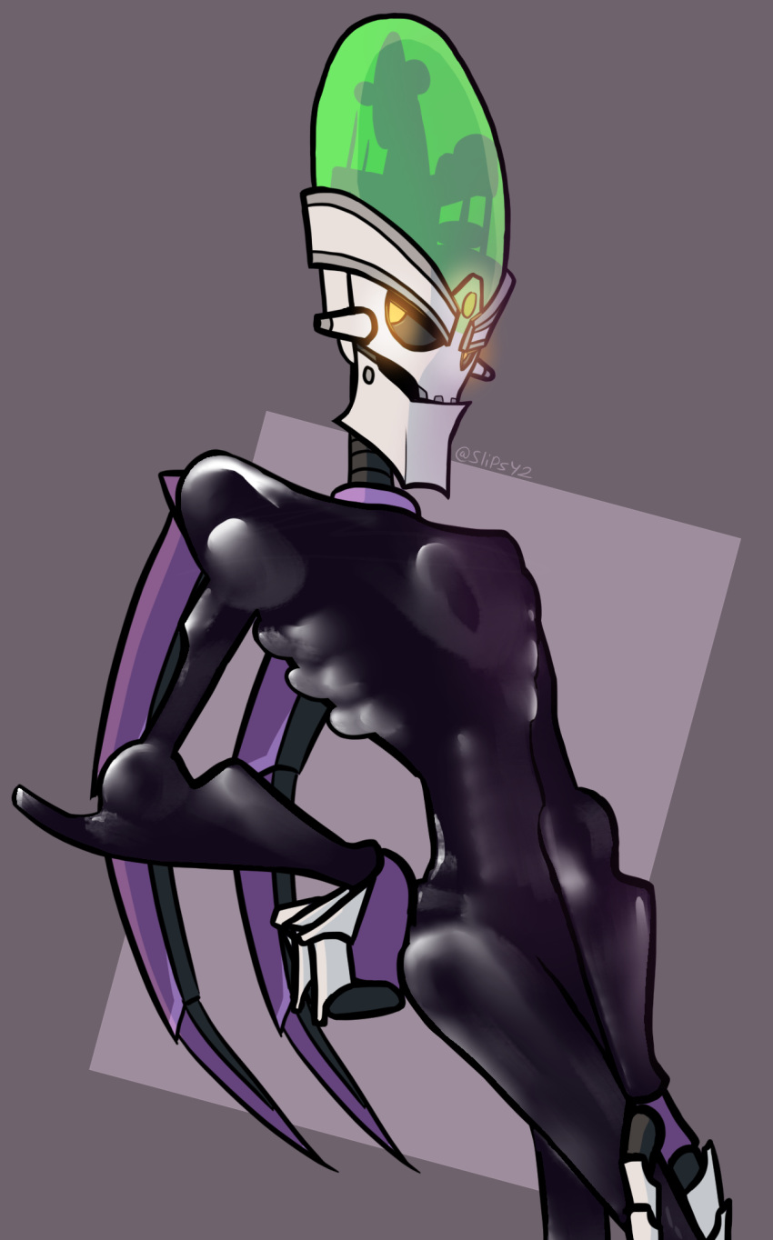 1boy doctor_nefarious latex latex_bodysuit latex_clothing latex_suit male male_only non-human ratchet_and_clank robot skeletal slipsy2 solo villain