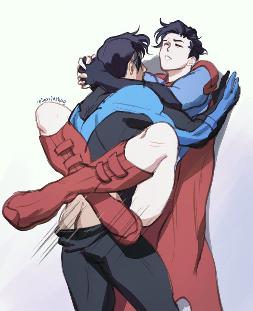 2boys anal batman_(series) dc dc_comics dick_grayson gay jon-el jonathan_kent male male_only nightwing sarriathmg superboy superboy_(jonathan_kent) superman_(series) tagme uncensored yaoi