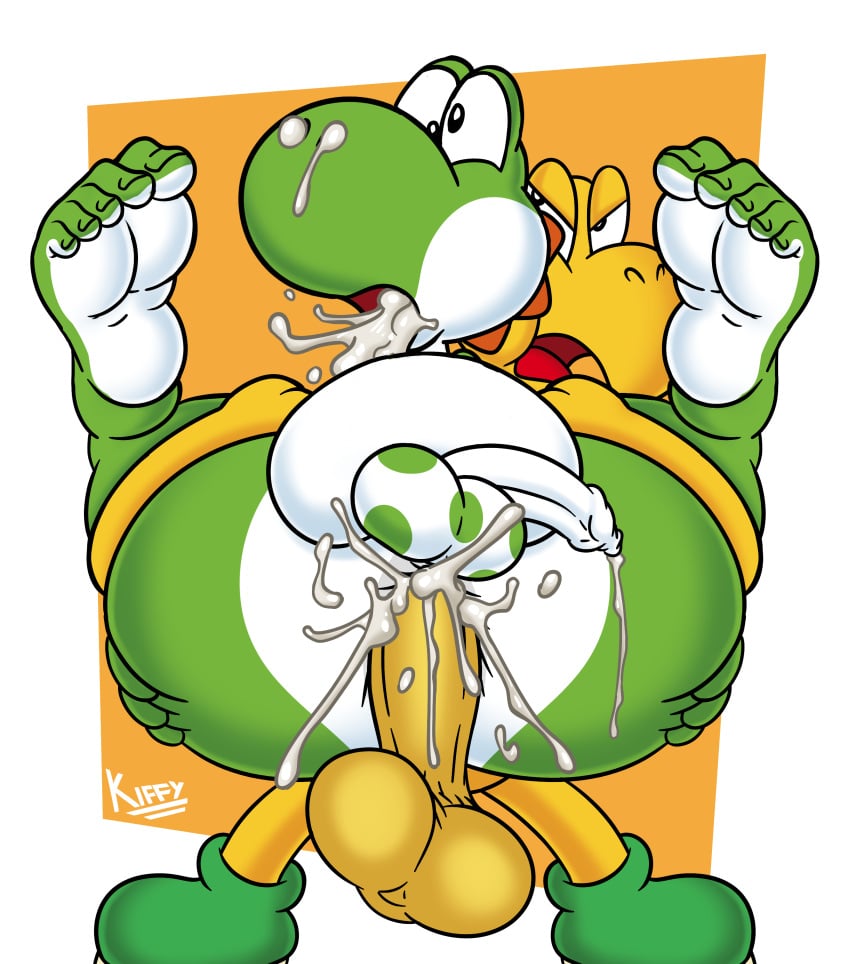 Green Yoshi (Mario (Series)) Rule 34 Image