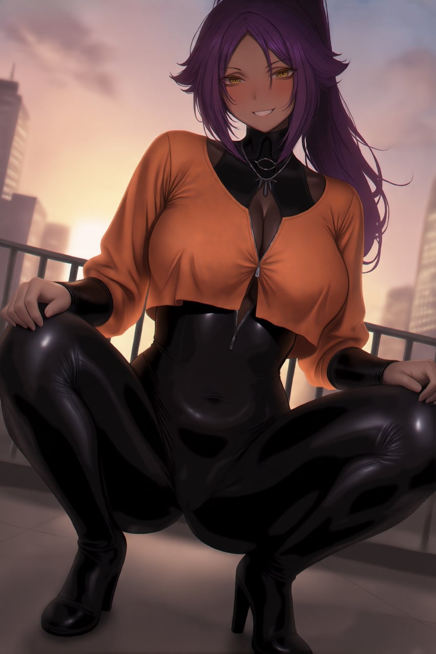Shihouin Yoruichi (Bleach) Rule 34 Image