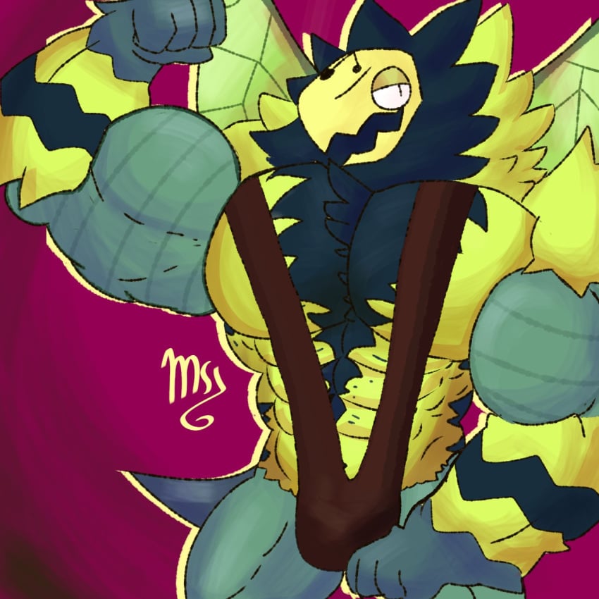 bara bee biceps buff ethereal_monster humbug_(my_singing_monsters) mankini my_singing_monsters