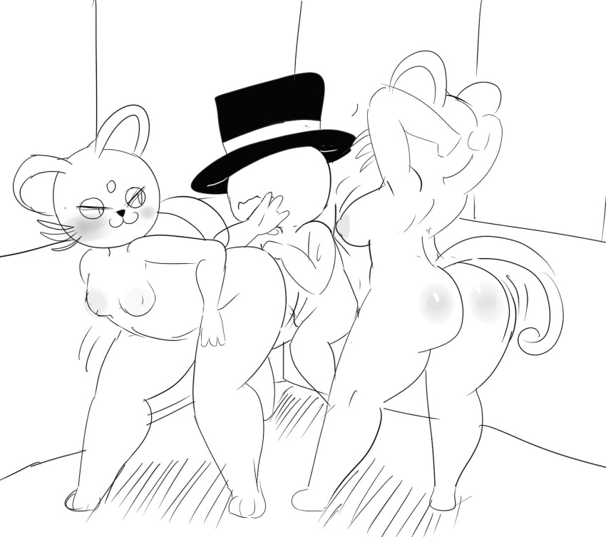 alolan_persian anon anthro ass big_ass breasts darky03 female male motion_lines nintendo persian pokémon_(species) pokemon pokemon_(species) regional_form_(pokemon) source_request thick_thighs video_games wide_hips year_request