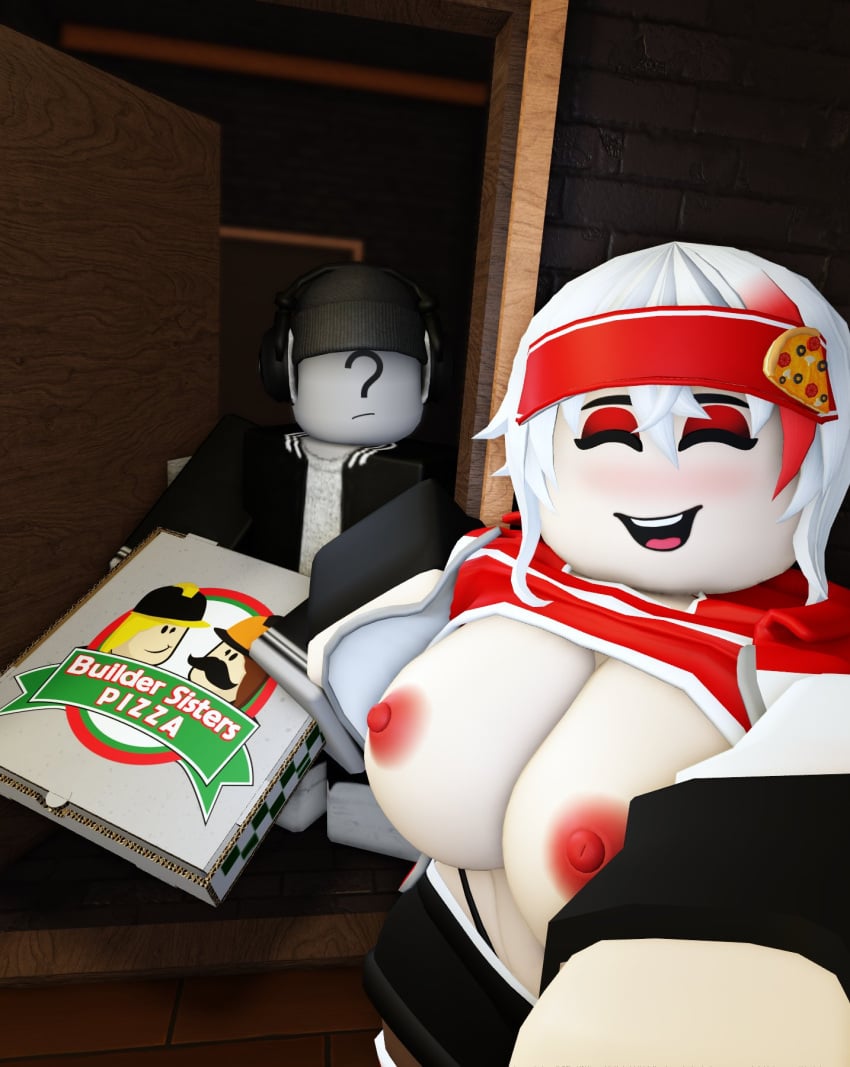 1boy 1girls anon breasts original_character pizza_delivery remake remastered roblox rusmynth tagme unnamed_character