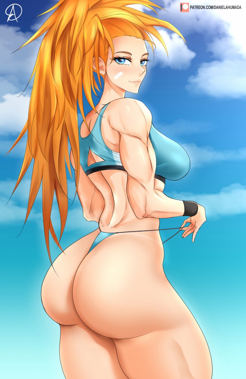 1girls almualim ass ass_focus athletic athletic_female big_ass big_breasts big_butt blue_eyes blush blushing bubble_ass bubble_butt butt captain_mizuki daniel_ahumada dat_ass fat_ass female female_only fit fit_female heroine large_ass large_breasts light-skinned_female light_skin long_hair looking_at_viewer muscular muscular_female one-punch_man orange_hair solo solo_female thick thick_ass thick_thighs thong toned toned_arms toned_back toned_body toned_female toned_legs very_long_hair voluptuous