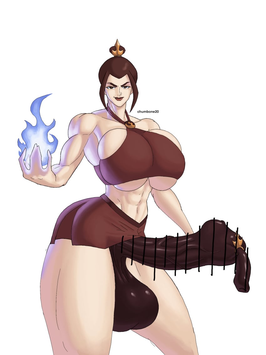 1futa abs avatar_legends avatar_the_last_airbender azula balls bar_censor big_breasts breasts brown_hair censored chumbone20 clothed clothing cock_ring crop_top dark_penis erection excessive_foreskin fire_nation futa_only futanari huge_balls huge_breasts huge_cock human light-skinned_futanari light_skin mostly_clothed muscular muscular_futanari penis self_upload short_hair smooth_balls solo standing thick_thighs tied_foreskin underboob