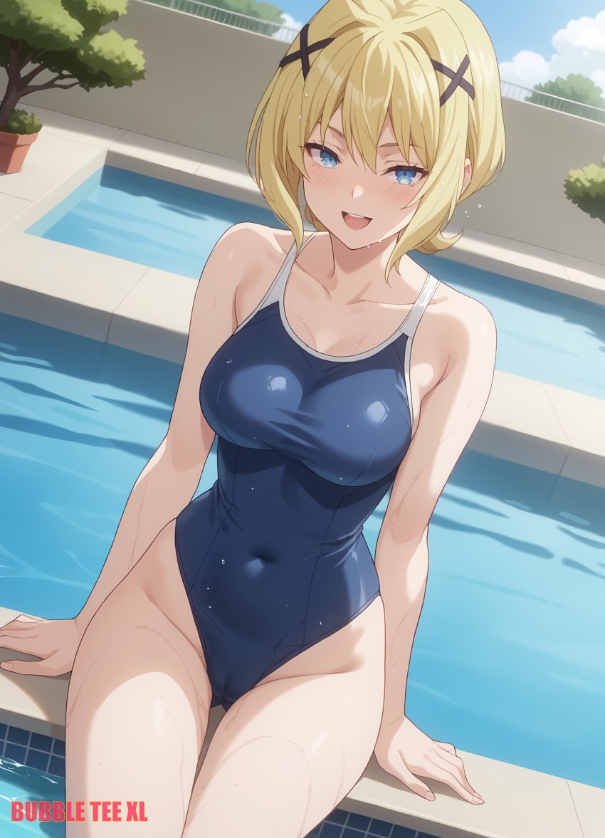 1female 1girls ai_generated breasts bubbleteexl commentary_request english_commentary female female_only hi_res highres lanterby_(shokugeki_no_souma) mixed-language_commentary shokugeki_no_souma solo solo_female swimsuit very_high_resolution