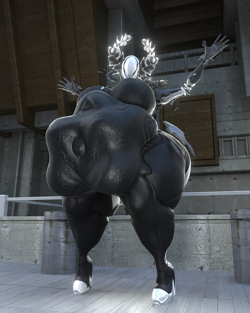 bbw big_breasts breasts cleavage digital_extremes female huge_breasts mag_(warframe) overweight qzk_forte tagme thick_thighs vore warframe wide_hips