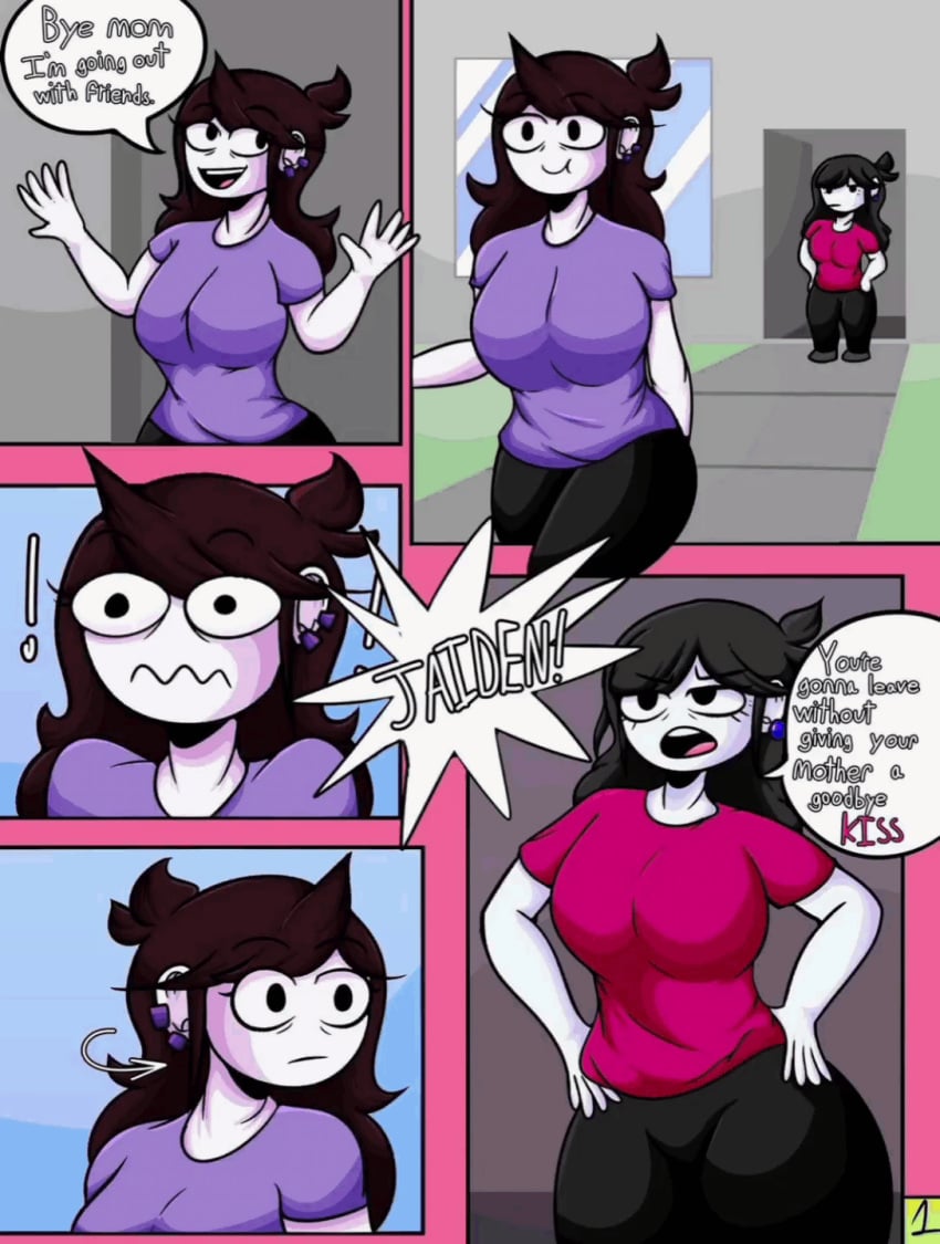 2girls already_uploaded animated big_breasts breasts busty clothing comic earrings english_text female female_only fingering french_kiss french_kissing incest jaiden jaiden_animations jaidenanimations jaidens_mom kissing mother mother_and_daughter multiple_girls pussy_juice pussy_juice_on_hand saliva saliva_string saliva_trail slideshow solidrich text tongue_to_tongue voluptuous youtube youtuber yuri