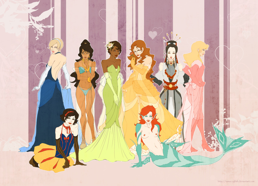 6+girls 8girls aladdin aladdin_(1992_disney_film) arabian_clothes ariel ariel_(the_little_mermaid) aurora_(sleeping_beauty) beauty_and_the_beast_(1991_film) belle_(beauty_and_the_beast) cinderella_(1950_film) cinderella_(disney) crossover disney disney_princess dress european_mythology fa_mulan fairy_tales female female_only hans_christian_andersen harem harem_outfit human iamacoyfish literature mermaid monster_girl mulan multiple_girls mythology nipples png princess princess_dress princess_jasmine public_domain royalty sleeping_beauty_(1959_film) snow_white_(disney) snow_white_and_the_seven_dwarfs_(1937_film) straight_hair the_little_mermaid the_little_mermaid_(1989_film) the_princess_and_the_frog tiana