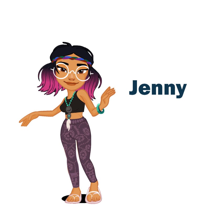 clothed color colored gif jenny_(subway_surfers) nude subway_surfers tagme wonderelagon