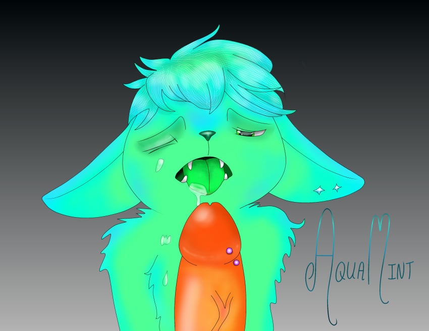 aqua_mint cock cum dick fox furry papabon