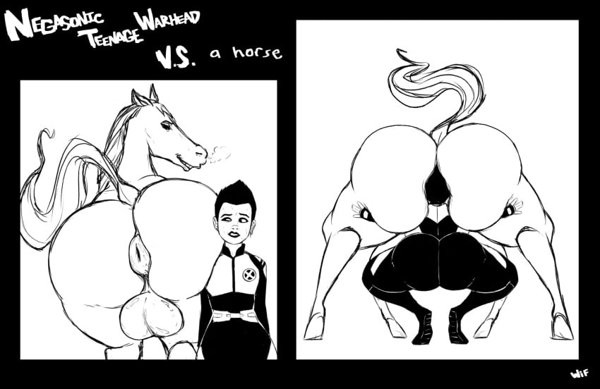 anus ass ass_focus ass_worship beast_rimming big_balls black_eyes black_hair bottom_heavy deadpool_(film) donut_anus edit ellie_phimister female female_on_feral feral horse huge_ass large_ass marvel monochrome negasonic_teenage_warhead rimming rough_sketch shiny_balls squat squatting superheroine tagme testicles thick_thighs tomboy weirdisfun x-men zoophilia