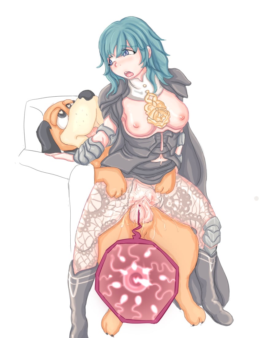 1boy 1girls bestiality breasts byleth_(fire_emblem) byleth_(fire_emblem)_(female) canine chair closed_eyes clothed_sex clothing coldplayer cum cum_in_pussy cum_inside duck_hunt duck_hunt_dog female female_human/male_feral female_penetrated feral feral_on_female feral_on_human feral_penetrating feral_penetrating_human fertility fertilization fire_emblem fire_emblem:_three_houses heart-shaped_pupils human impregnation interspecies interspecies_impregnation male male/female male_dog male_feral nintendo nipples ova ovum ovum_with_heart penis sex sperm_cell stockings straight super_smash_bros. super_smash_bros._ultimate testicles vagina vaginal_penetration vaginal_sex x-ray zoophilia