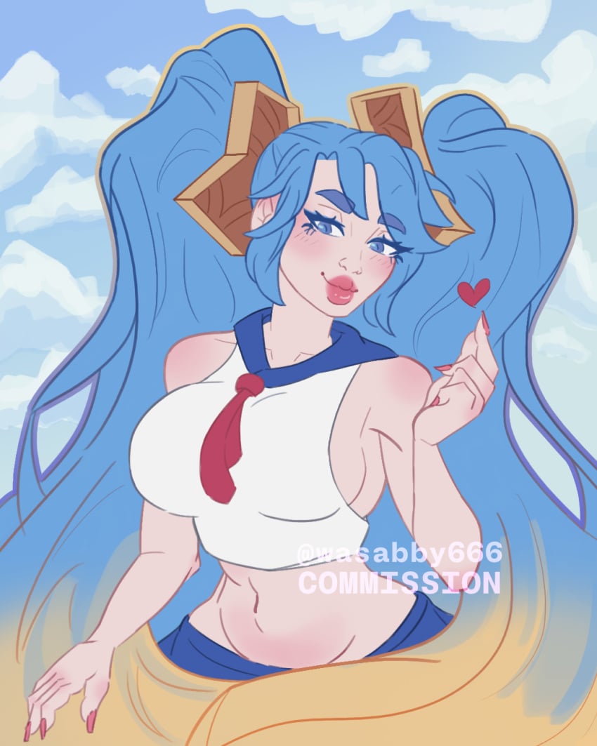 1girls big_breasts big_eyebrows big_eyes big_hips bimbo bimbo_body bimbo_lip bimbo_lips bimbofication bimbofied blowing_kiss blue_eyes blue_hair blue_makeup blue_mascara breast_expansion breast_outline breasts breasts_out breasts_visible_through_clothing button_nose collarbone ecchi expansion expansion_sequence flip_flops flirting flirting_look flirting_with_viewer heart hentai hips_wider_than_shoulders hourglass_figure hyper hyper_hips hyper_hourglass inflation large_breasts large_eyebrows league_of_legends light-skinned_female light_blue_hair light_skin lipstick long_fingernails long_hair long_nails make-up make_up makeup mascara no_bra painted_fingernails painted_nails pale-skinned_female pale_skin pigtails red_fingernails red_lips red_lipstick red_makeup red_nails riot_games school_girl school_uniform sideboob sona_buvelle tail thick_eyebrows thick_hips thick_lips toned_belly toned_stomach twintails uniform wasabby666 wide_hips