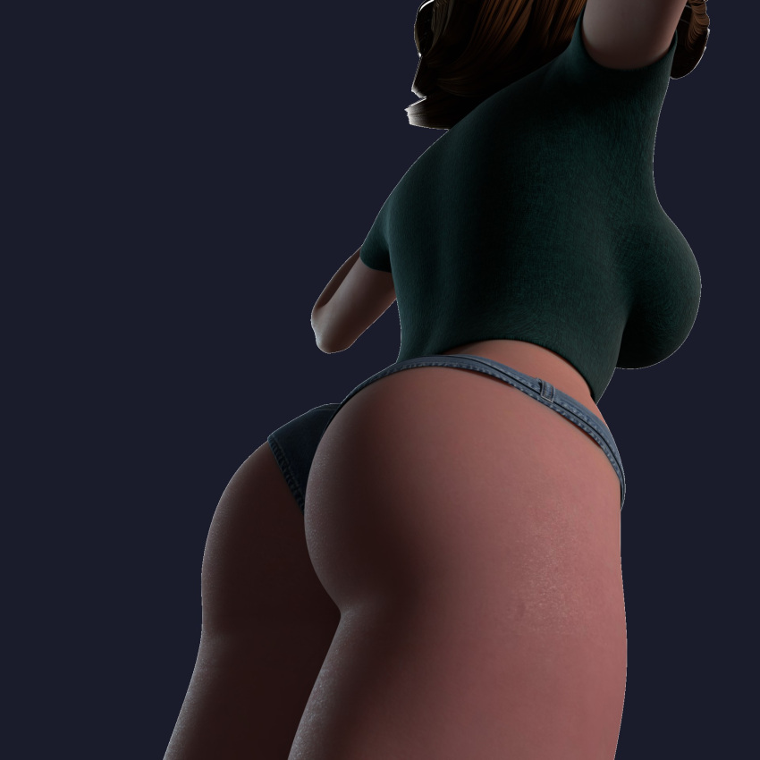 3d 3d_(artwork) aunt aunt_cass big_ass big_butt big_hero_6 blender cass_hamada figure marvel mgsnak239 my_crush panties