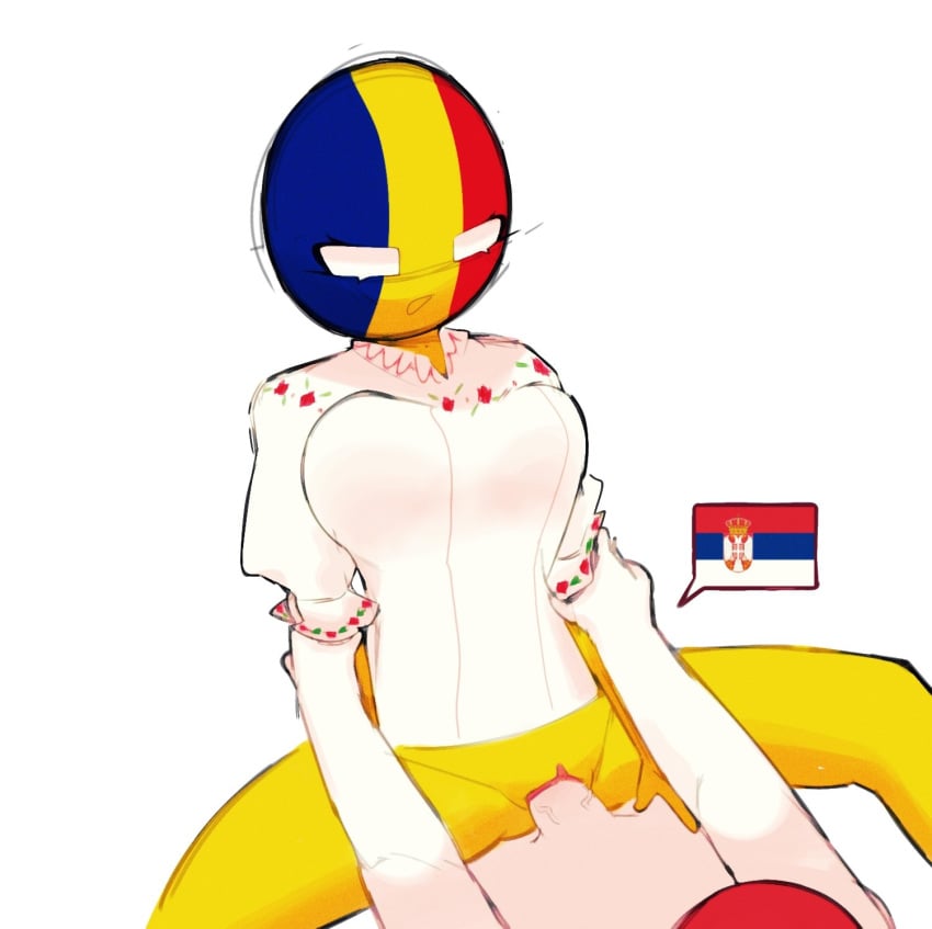 1boy 1girls bald bouncing_breasts breasts clothed clothed_female_nude_male clothed_sex clothing countryhumans europe europe_boy half-dressed half_naked holding holding_hands penetration penis penis_in_pussy riding riding_penis romania_(countryhumans) romanian_flag see-through see-through_clothing serbia serbia_(countryhumans) serbian_flag sex ship shirt sleepserumm straight tagme vaginal vaginal_penetration vaginal_sex white_body yellow_body