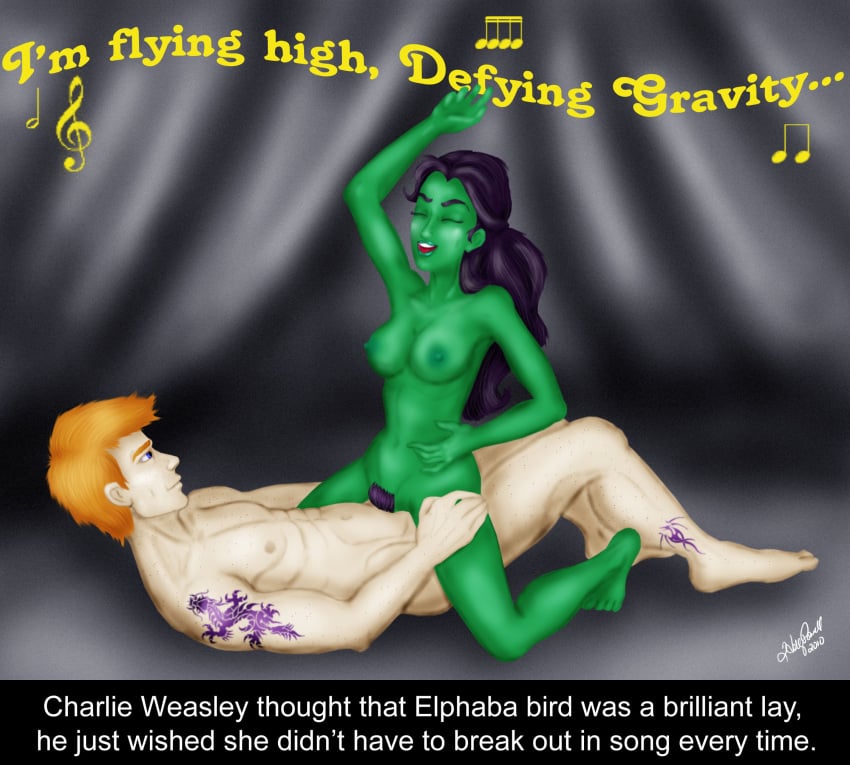 charlie_weasley crossover elphaba harry_potter hollyboo2001 the_wizard_of_oz wicked wicked_witch_of_the_west