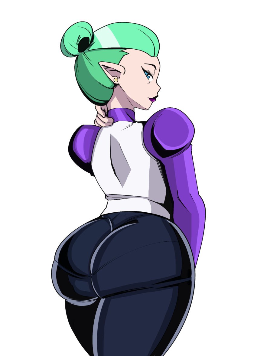 ass big_ass big_butt blue_eyes bottom_heavy bubble_ass bubble_butt disney disney_channel disney_xd dress_shirt earrings fat_ass fat_butt female female_only green_hair large_ass large_butt lipstick looking_at_viewer looking_back mature mature_female milf mother odalia_blight pants pantylines pointed_ears smooth_skin the_owl_house thick_ass thick_thighs tufted_hair wide_hips witch yakiti