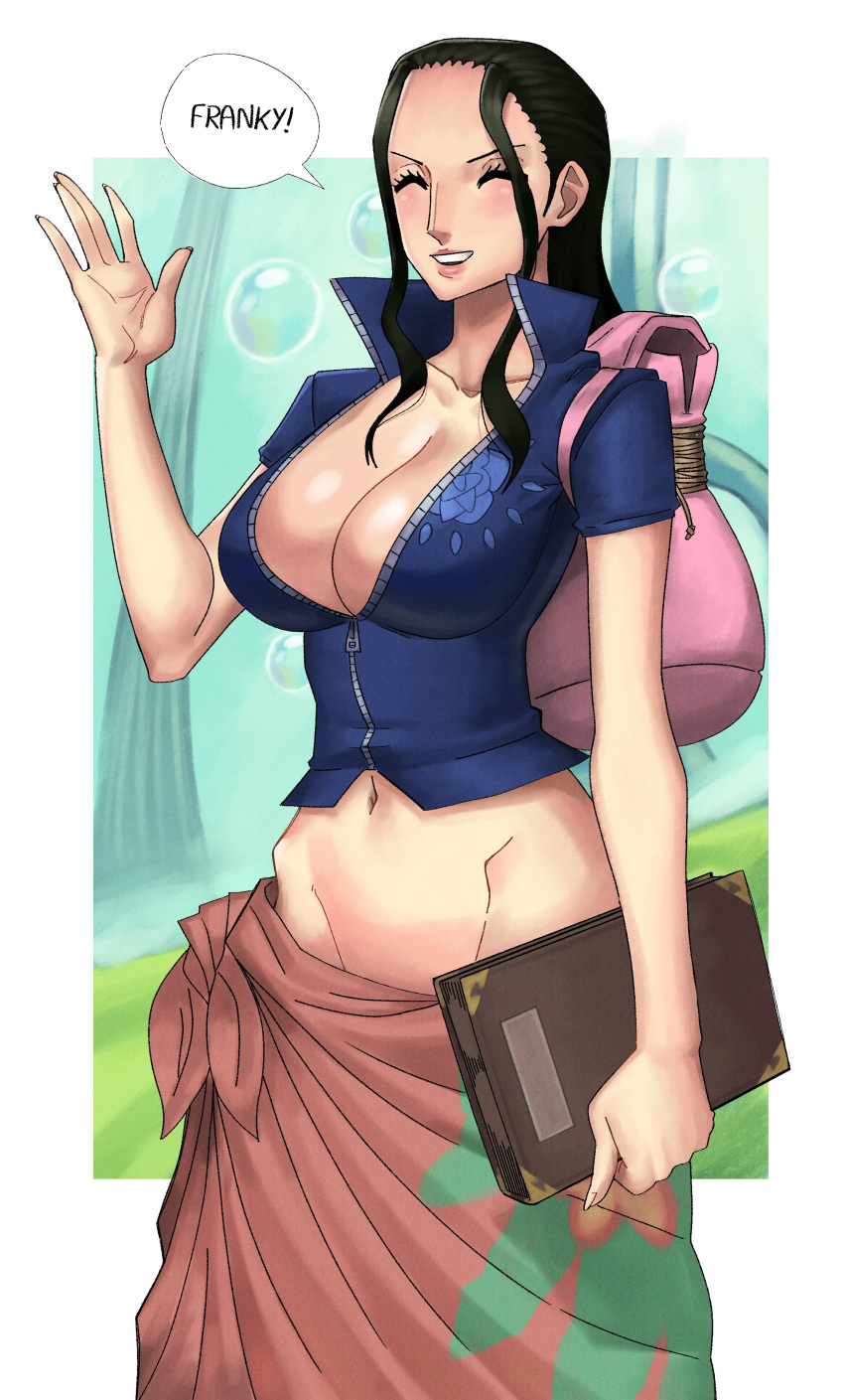 1girls female female_only fully_clothed nico_robin one_piece sarong solo tagme taikolum