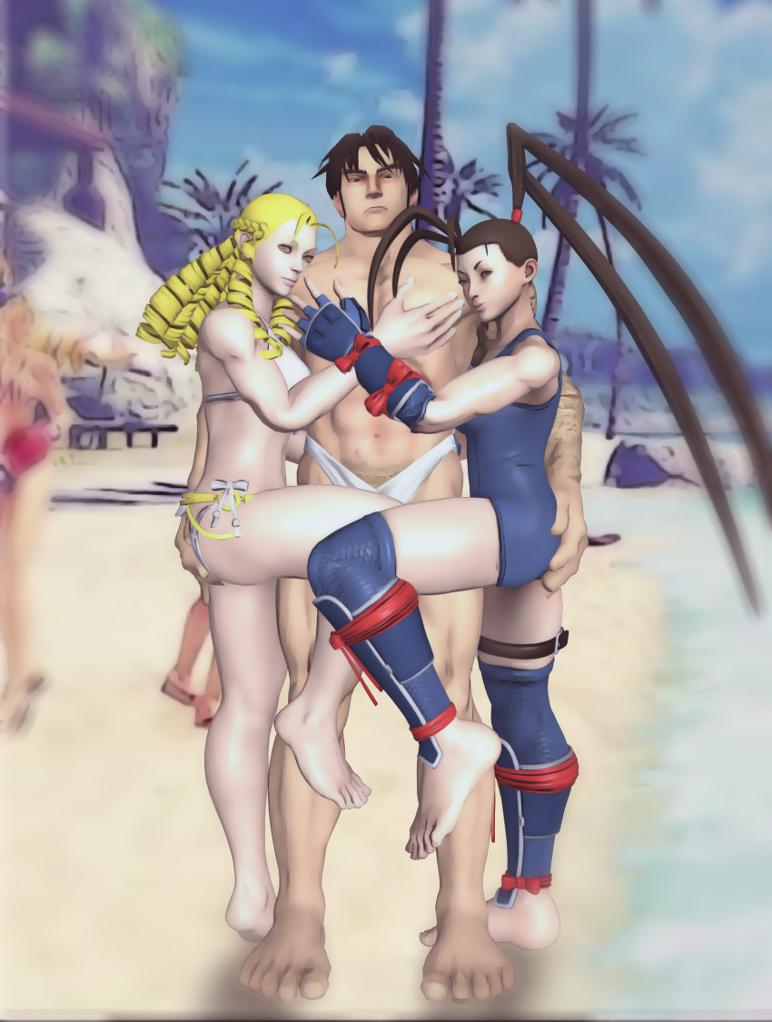 2girls 3d beach capcom guy_(final_fight) ibuki_(street_fighter) karin_kanzuki non_sexual street_fighter street_fighter_alpha street_fighter_alpha_2 street_fighter_alpha_3 street_fighter_iii street_fighter_iii:_3rd_strike street_fighter_iii_(series) street_fighter_iv street_fighter_iv_(series) street_fighter_v thepervertedxnart xnalara