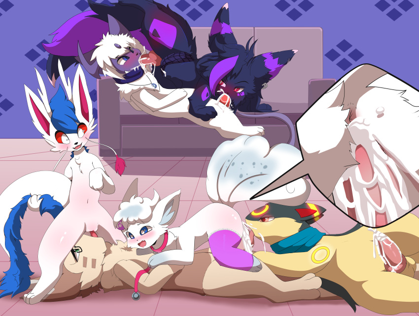 absol absurd_res alolan alolan_vulpix anal anthro berr blush bodily_fluids clothing cum cum_in_mouth cum_in_pussy cum_inside ear_piercing eeveelution ejaculation eyewear female female_penetrated feral furret genital_fluids glasses group group_sex hands-free hi_res jewelry knot legwear male male/female male/male male_penetrated male_penetrating male_penetrating_female male_penetrating_male medical_instrument multiple_boys multiple_girls necklace nintendo oral oral_penetration orgasm_from_oral orgy penetration piercing pokemon pokemon_(species) quilava regional_form_(pokémon) sarox scarf scientific_instrument sex stethoscope syngie_(artist) thigh_highs typhlosion umbreon vaginal_penetration vaporeon vulpix yans_the_furret