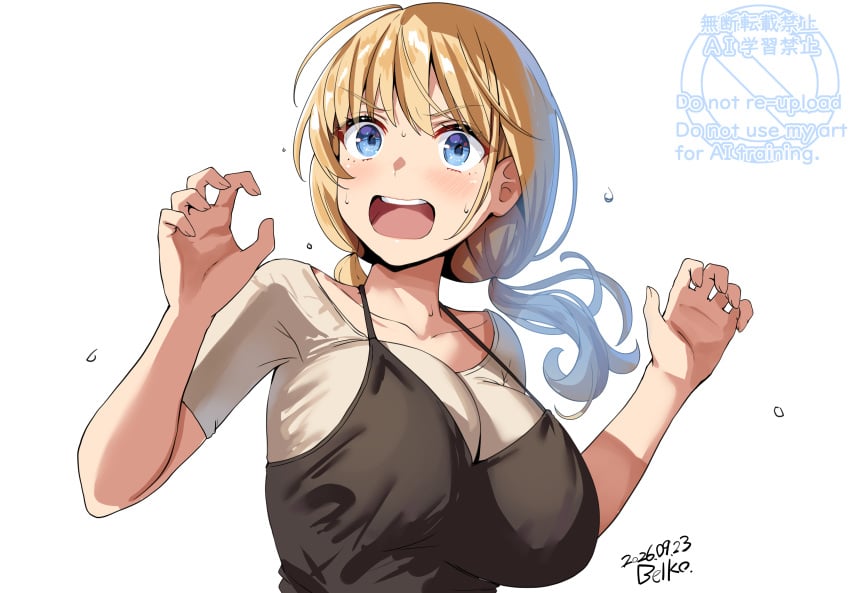 Blonde Nurse-San (Original) Rule 34 Image